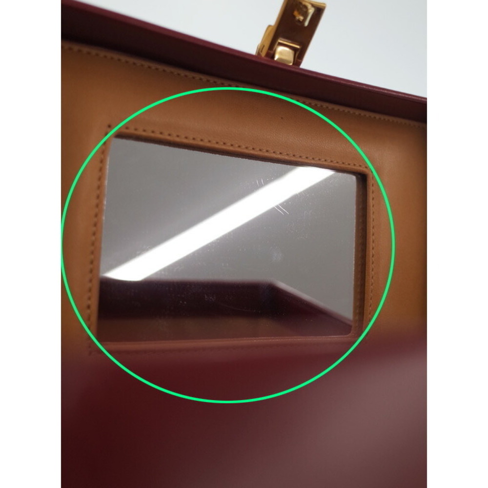 Gucci Red red vanity Lock leather Lady bag - Picture 8 of 9